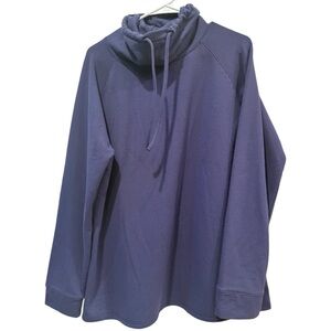 32 Degrees Purple Funnel Neck Pullover, X-Large
